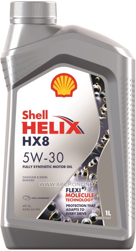 Shell
550046372
Масло моторное синтетика Shell Helix HX8 Synthetic 5W-30 1 л.