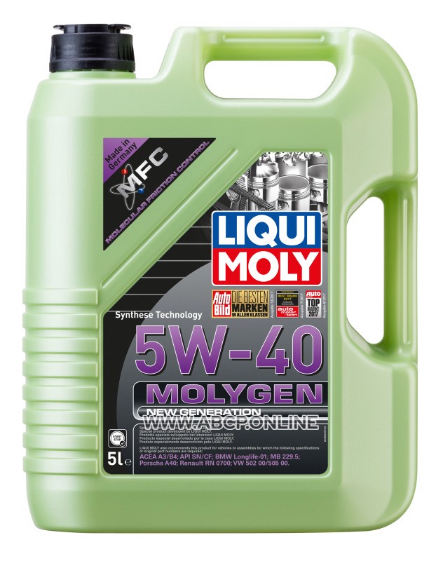 LIQUI MOLY
9055
Масло моторное синтетика LIQUI MOLY Molygen New Generation 5W-40 5 л.