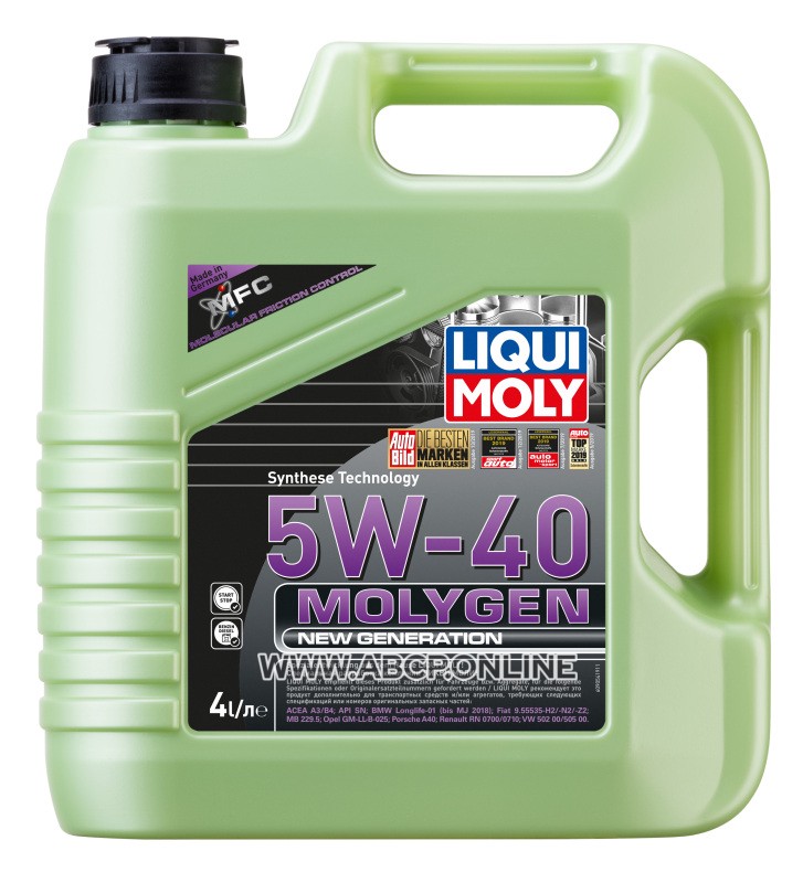 LIQUI MOLY
9054
Масло моторное синтетика LIQUI MOLY Molygen New Generation 5W-40 4 л.