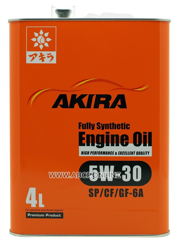 AKIRA
A00032238004
Масло моторное синтетика AKIRA ENGINE OIL GF-6A 5W-30 4 л.