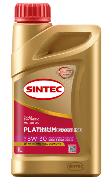 SINTEC
600157
Масло моторное синтетика SINTEC Platinum 7000 SAE 5W-30 ACEA A5/B5 API SL/CF 1 л.