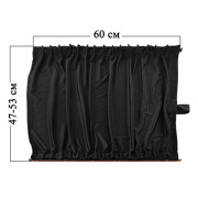 Skyway S01201006 Шторка солнцезащитная раздвижная 60*47-53см на боковые стекла  SKYWAY 2 шт