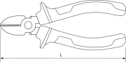 THORVIK CP00180 Бокорезы с двухкомпонентными рукоятками, 180 мм