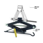 AVS A80676S Домкрат ромбический AVS JA-1500R + сумка в комплекте, 1,5т.
