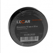 LECAR LECAR000073006 Изолента ПВХ LECAR 15мм.*20м. (черная)