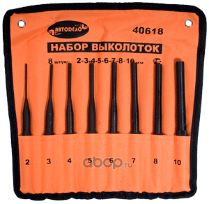 Набор выколоток 5шт.3-8мм.в сумке, АвтоDело 40615