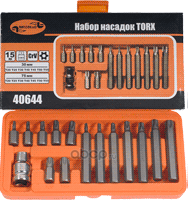 Набор звездочек 15пр. TORX с отверстием, АвтоDело 40644