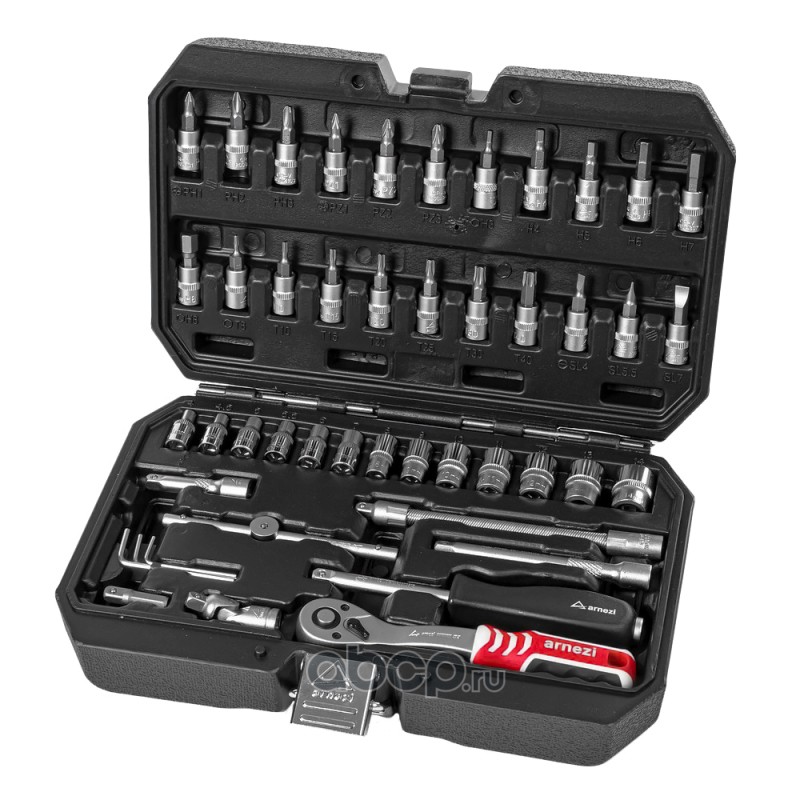 Набор инструментов 46 пр. 1/4"DR, ARNEZI R0900046