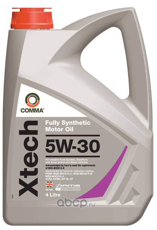 Xtech 5W-30 синтетика 5W-30 4 л., COMMA XTC4L