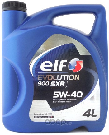 EVOLUTION 900 SXR 5W-40 синтетика 5W-40 4 л., ELF 213914