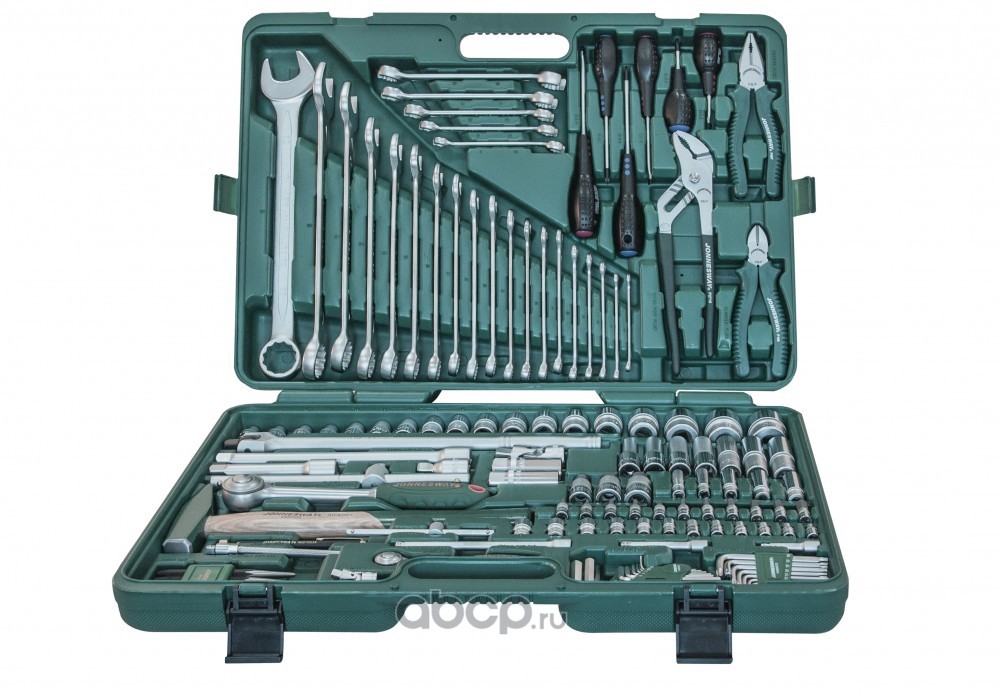 ( 18) Набор инструмента универсальный 1/4", 1/2"DR, 128 предметов, Jonnesway S04H524128S