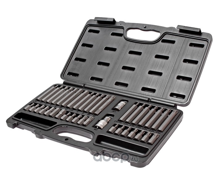 Набор бит TORX, HEX, SPLINE с адаптерами 3/8" & 1/2" (в кейсе) 40 предметов, JTC JTC3965