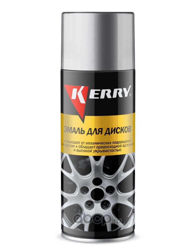 Краска для дисков аэрозоль алюминий 520 мл, Kerry KR960