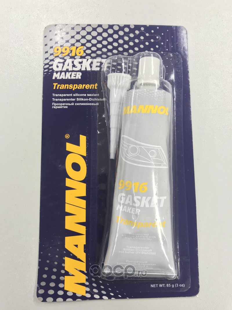 5687_9916н Silicone-Gasket transp. герметик жидк.прозр.! 85мл, MANNOL 9916