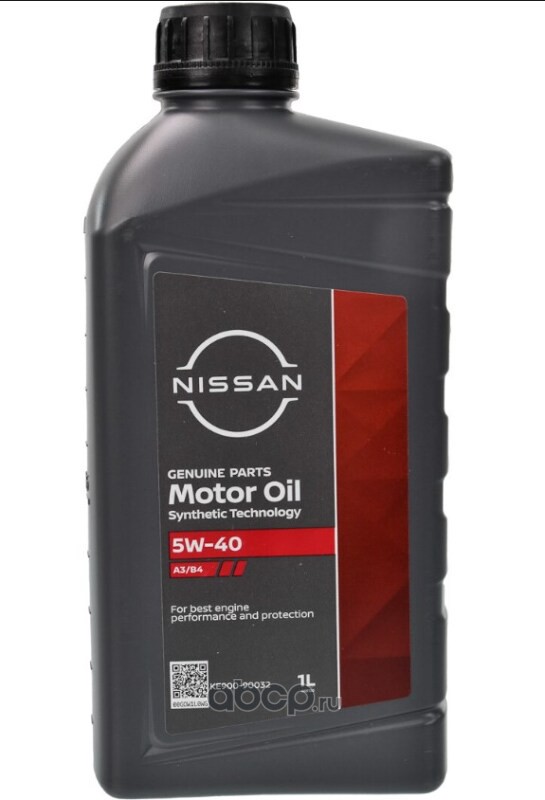Motor Oil 5W-40 синтетика 5W-40 1 л., NISSAN KE90090032