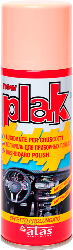 Полироль салона PLAK 200 мл (аэр.), Персик, PLAK 5105