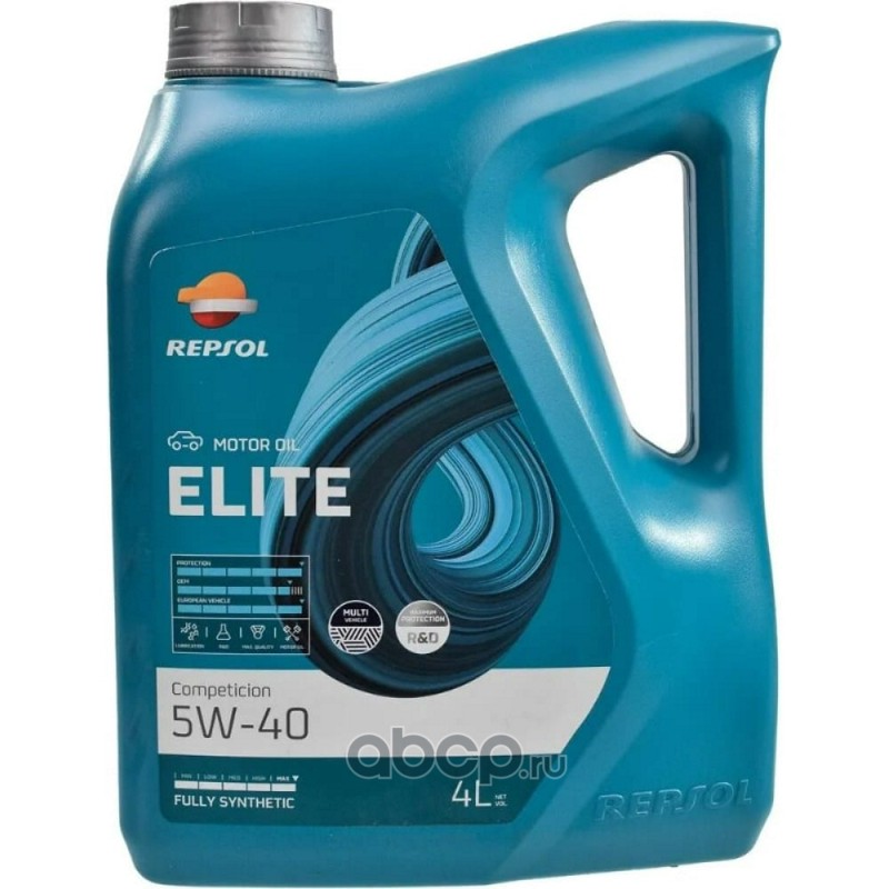 ELITE Competicion 5W-40 синтетика 5W-40 4 л., Repsol 60255R