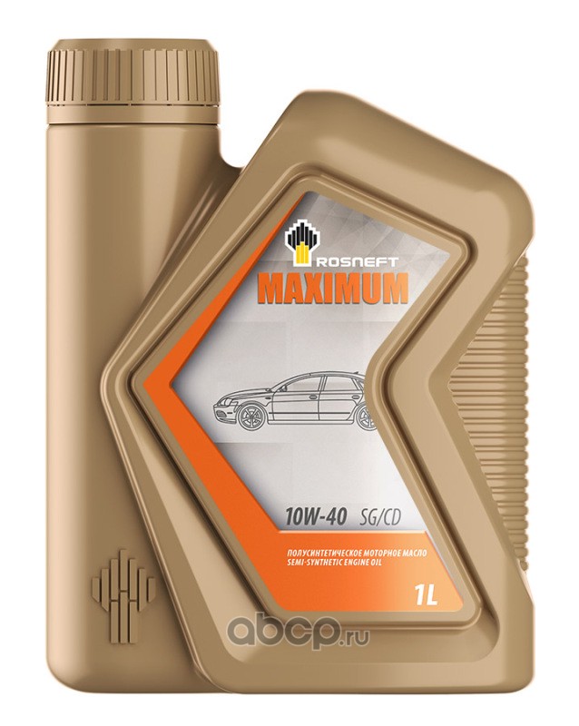 Maximum 10W-40 полусинтетика 10W-40 1 л., Rosneft 40814332