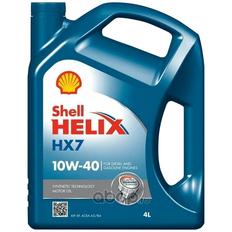 Helix HX7 10W-40 полусинтетика 10W-40 4 л., Shell 550070333