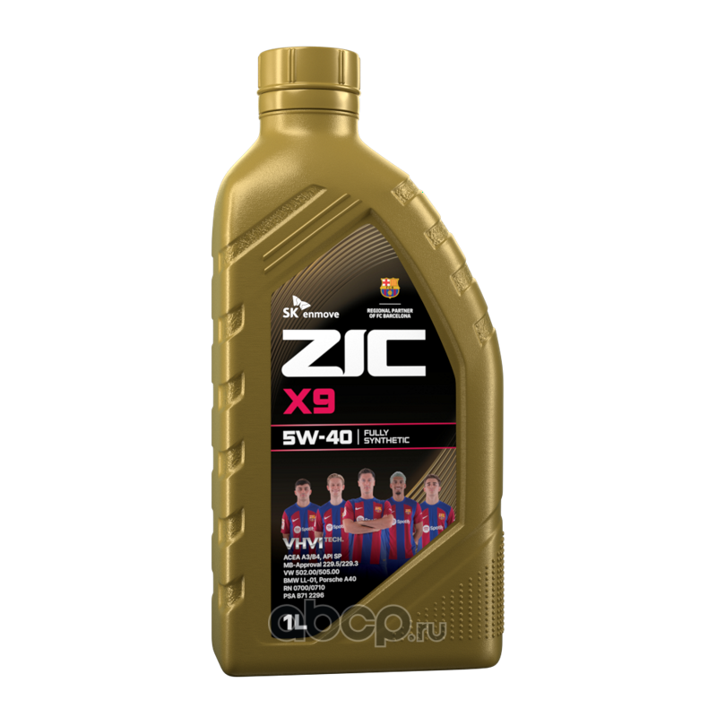 X9 5W-40 синтетика 5W-40 1 л., ZIC 132613