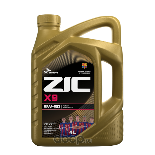 X9 5W-30 синтетика 5W-30 4 л., ZIC 162614